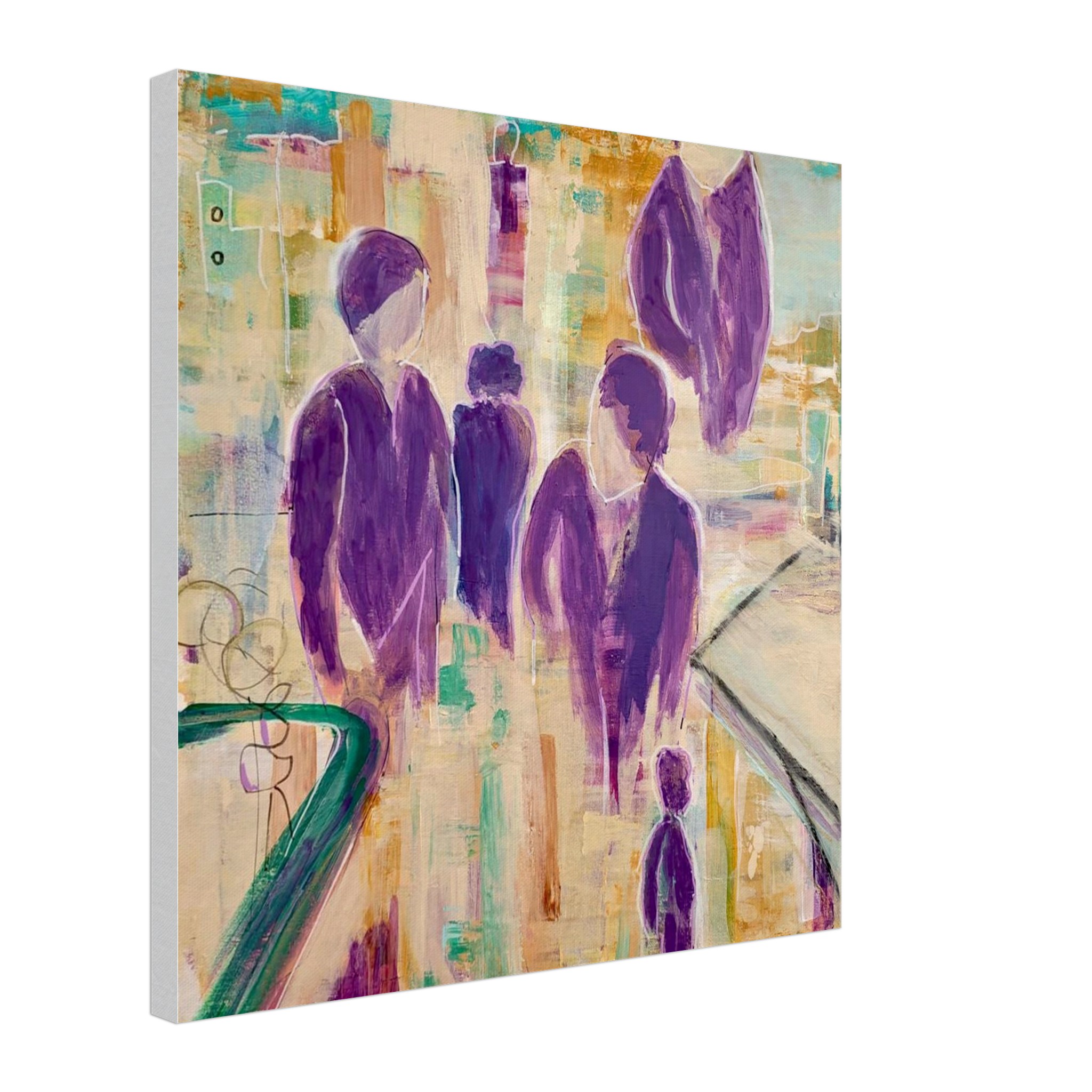 Es menschelt. / Canvas 50x50 cm / 20x20″