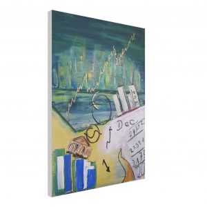 Dax Daily Canvas-Kunstdruck / 50×70