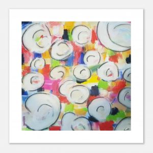 Lust auf Farbe / Blumen-Poster 50×50 cm