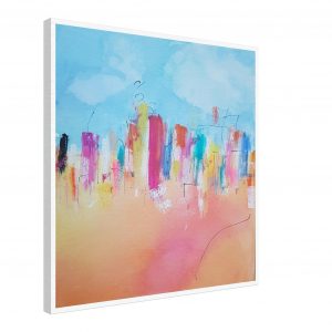 Summer City / Canvas 60×60 cm / 24×24″