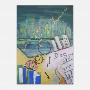 Dax Daily Canvas-Kunstdruck / 50×70