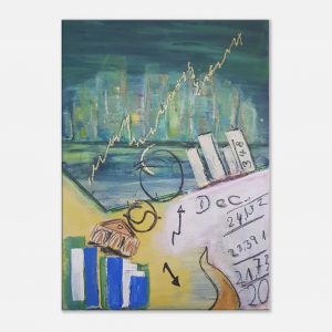 Dax Daily Canvas-Kunstdruck / 50×70