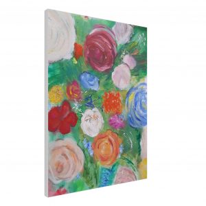 Laune-Lifter Blumen-Kunstdruck auf Leinwand, 60×80